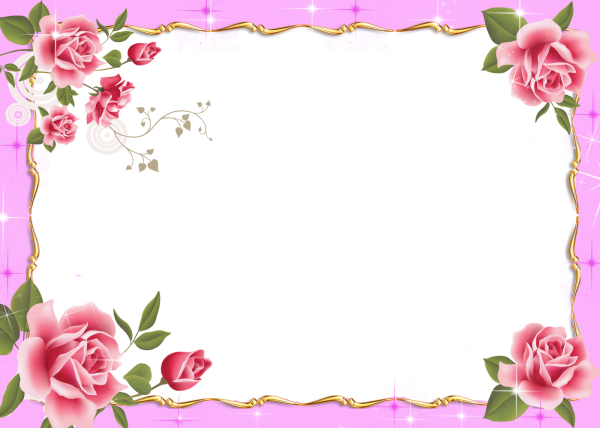 Рамка с цветами для текста