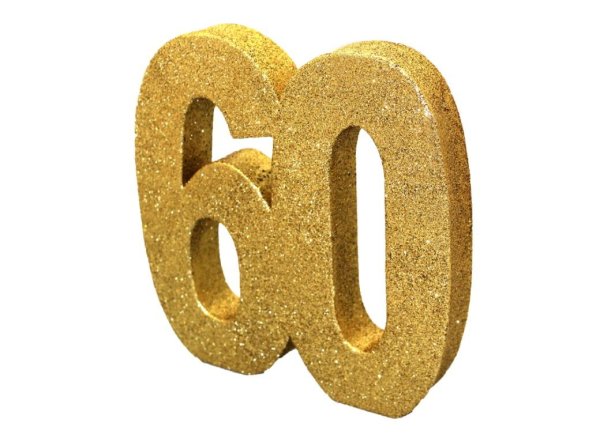 Цифра 60 Золотая