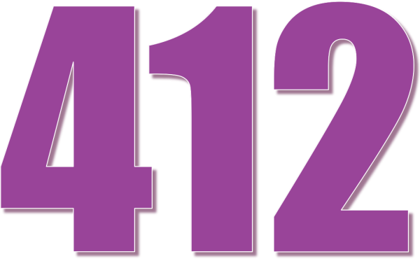 Цифра 12 розовая