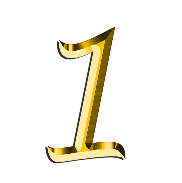 Красивая цифра 1