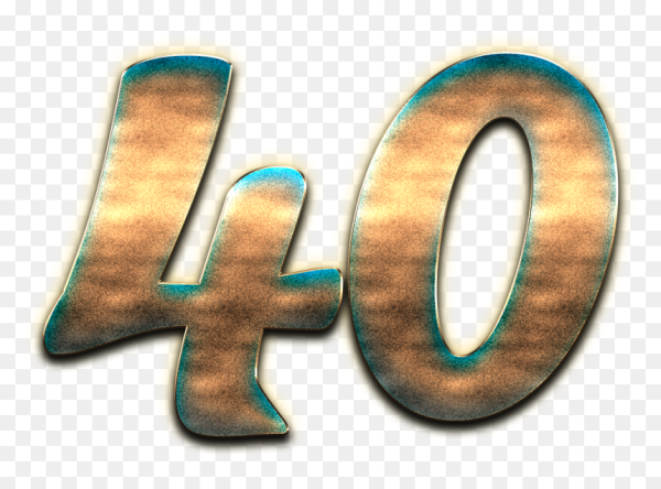 Красивые цифры 40 лет