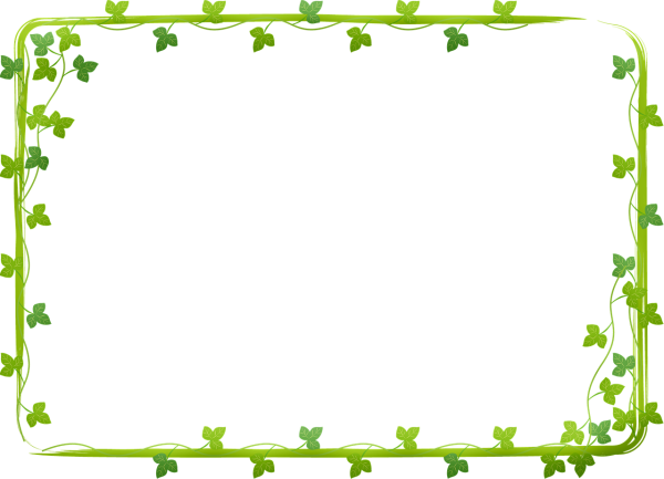 Рамка для текста зеленая