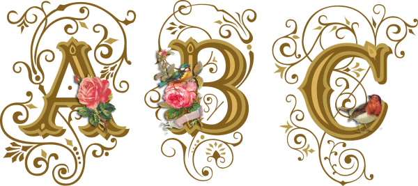 Красивые буквы векторные