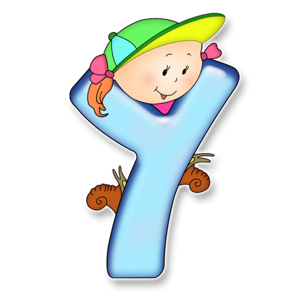 Буква а мультяшная