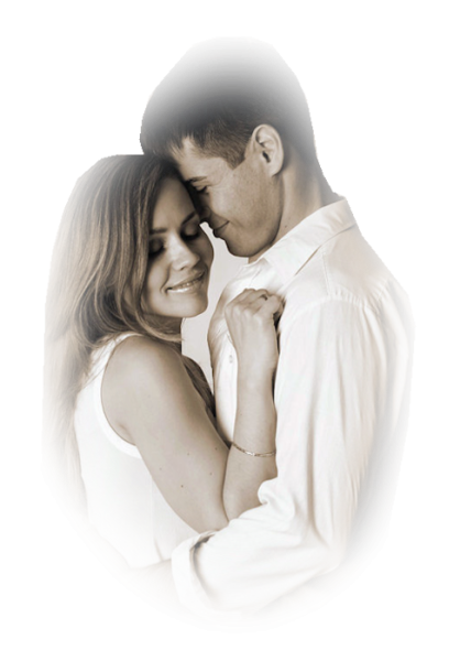 Влюбленные пары на прозрачном фоне