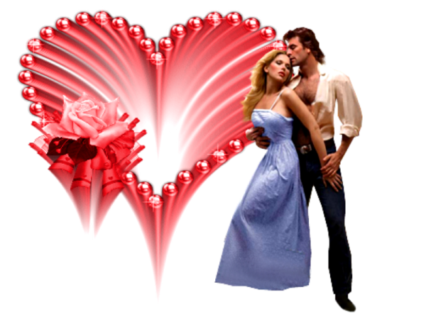 Романтические пары на прозрачном фоне