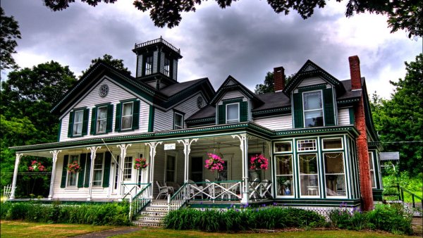 Дома в США В викторианском стиле в Нью-Йорке