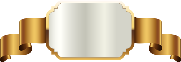 Золотая лента для надписи