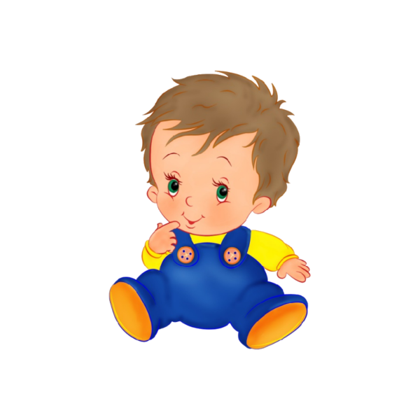 Малыш на прозрачном фоне