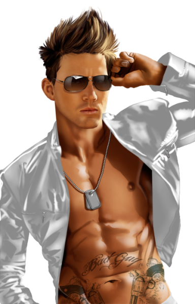 Парни 3d на прозрачном фоне