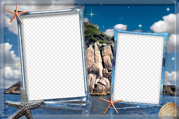 Рамка коллаж море