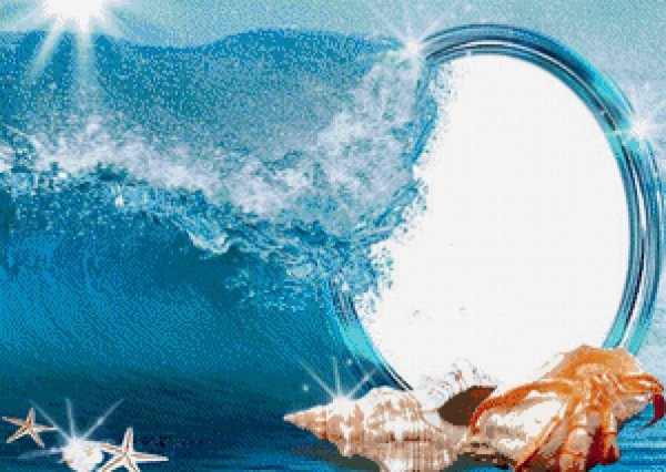 Красивая рамка морская