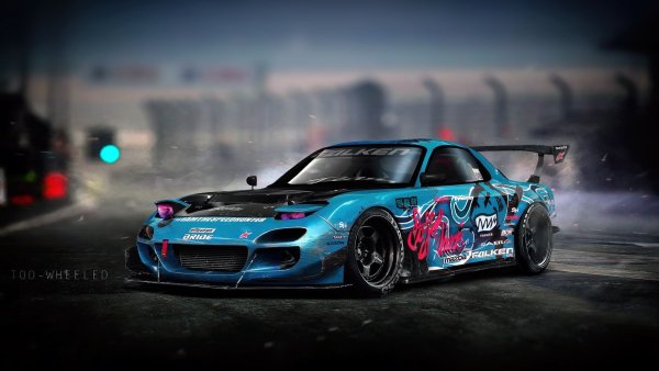 Мазда RX 7 дрифт