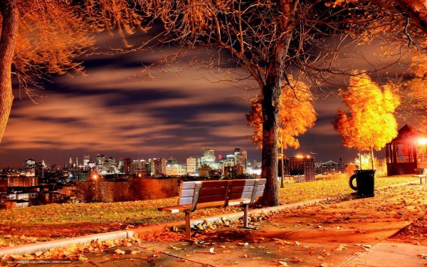 Осень в Нью Йорке вечер