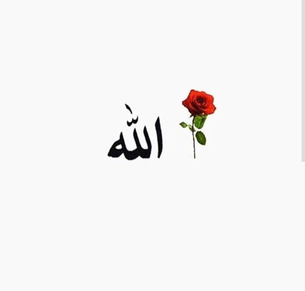 Цветы с арабскими надписями