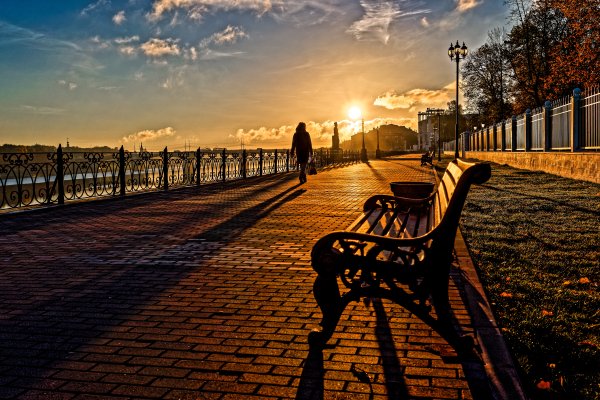 Раннее летнее утро в городе