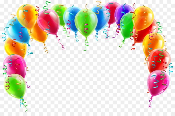 Праздничные шары на прозрачном фоне