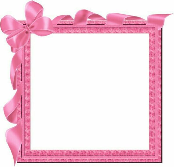 Детские розовые рамки