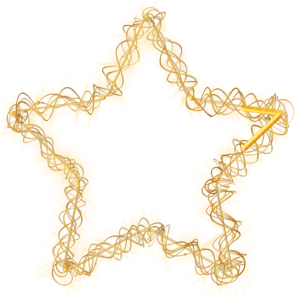 Прозрачная рамка со звездами