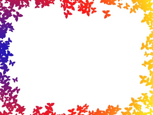 Рамка из бабочек