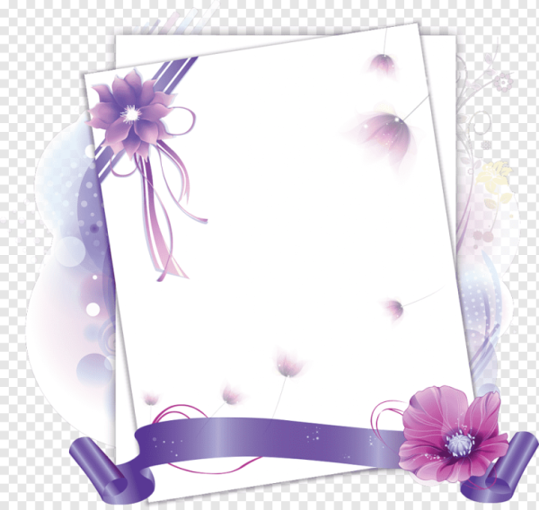 Сиреневая рамка
