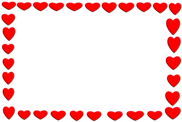 Рамка из сердечек