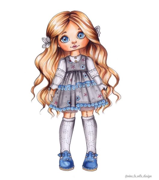 Нарисовать девочку