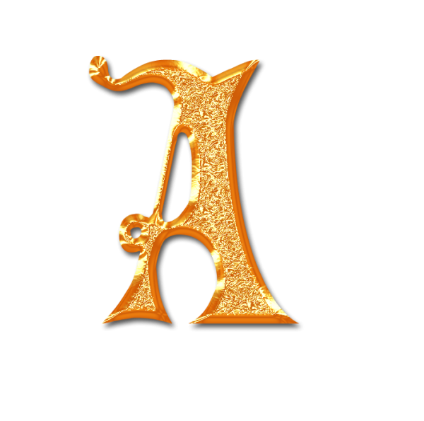 Золотые буквы