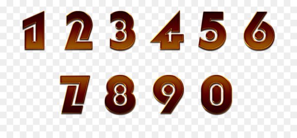 Красивые цифры для фотошопа