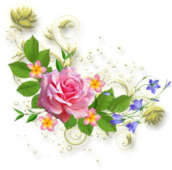 Цветочки для открытки