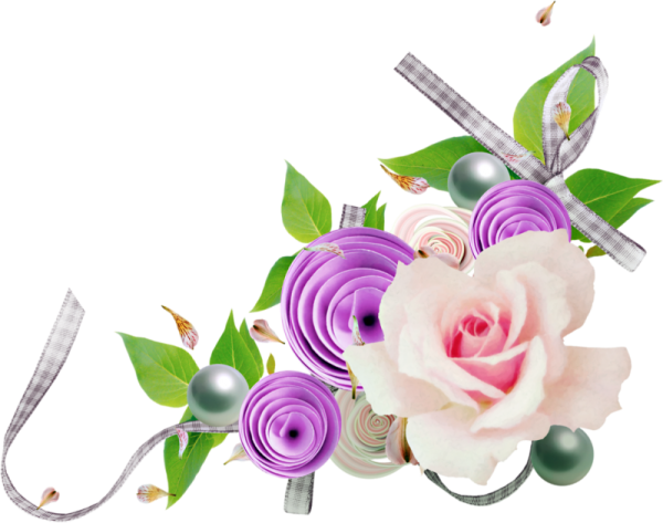 Цветочный клипарт на прозрачном фоне