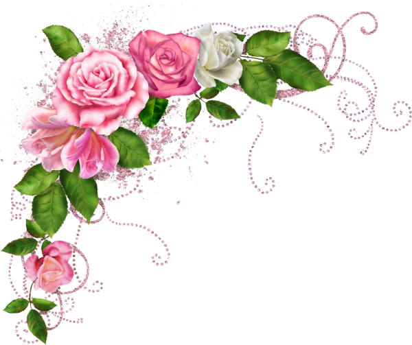 Красивый уголок из цветов