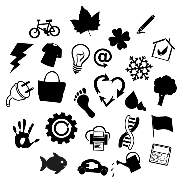 Маленькие значки черные