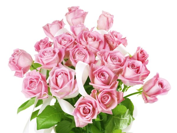 Букет розовых роз