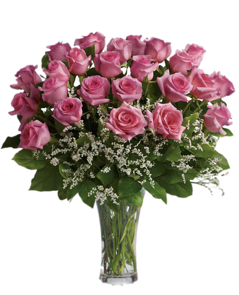 Букет цветов на прозрачном фоне