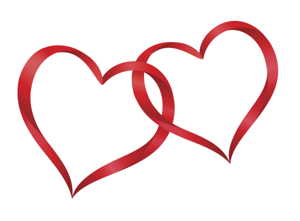 Сердечки на прозрачном фоне