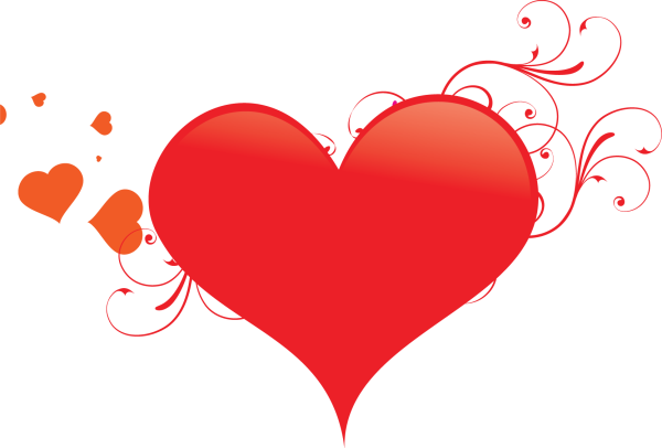 Сердечки на белом фоне