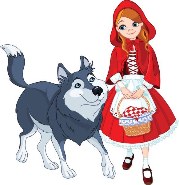 Герои мультфильмов красная шапочка