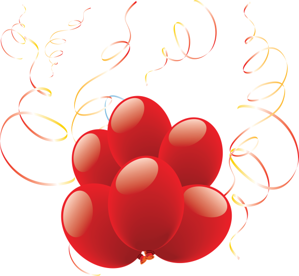 Красный воздушный шарик