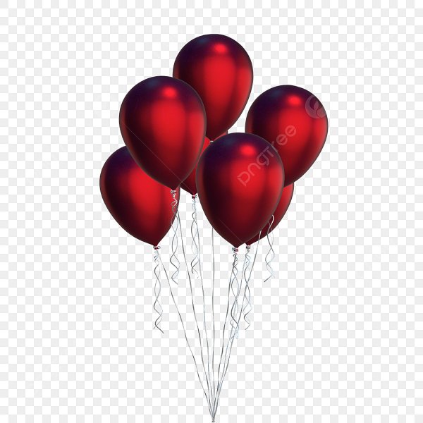 Красный воздушный шар