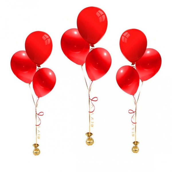 Красный воздушный шарик