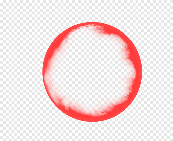 Красный круг на прозрачном фоне для фотошопа