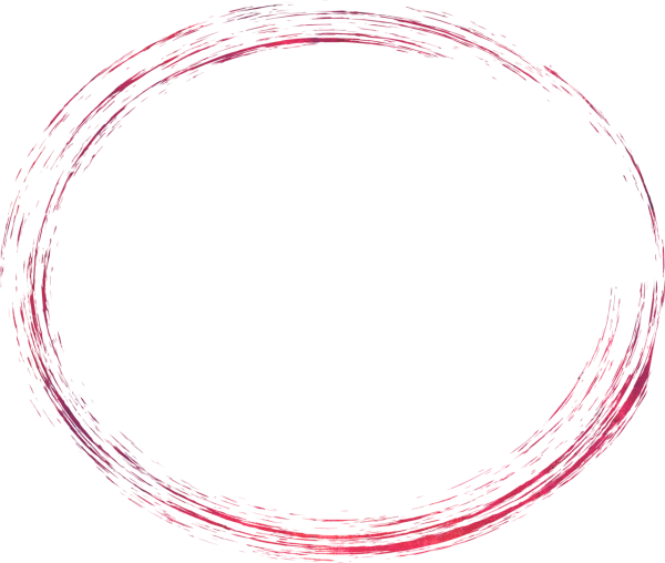 Красная круглая обводка