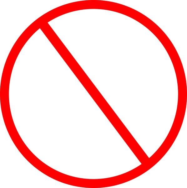 Кружок перечеркнутый