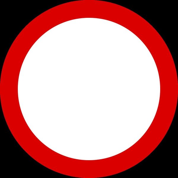 Круглый красный знак