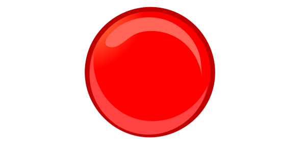 Круглая картина красная