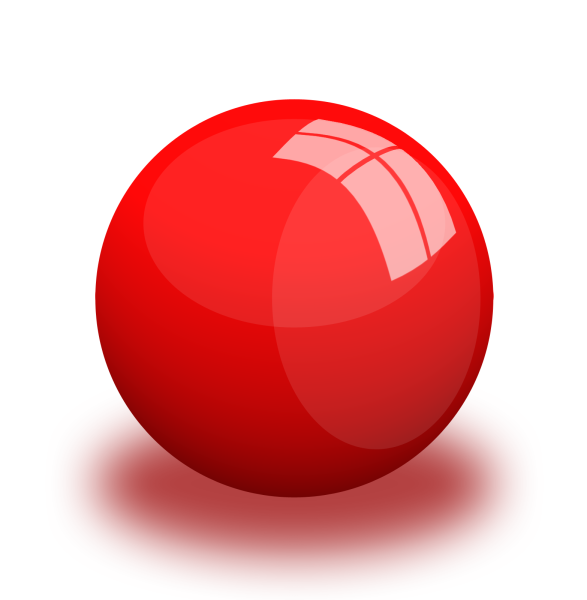 Красный круглый шар