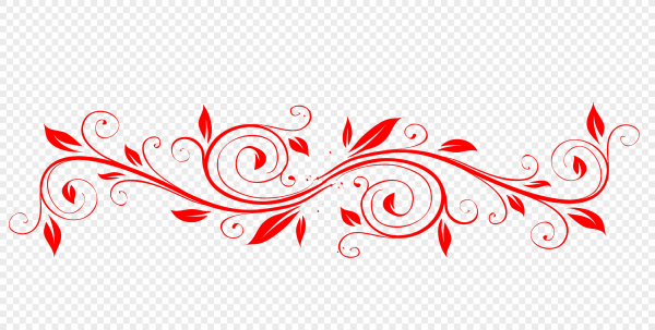 Завитушки красные