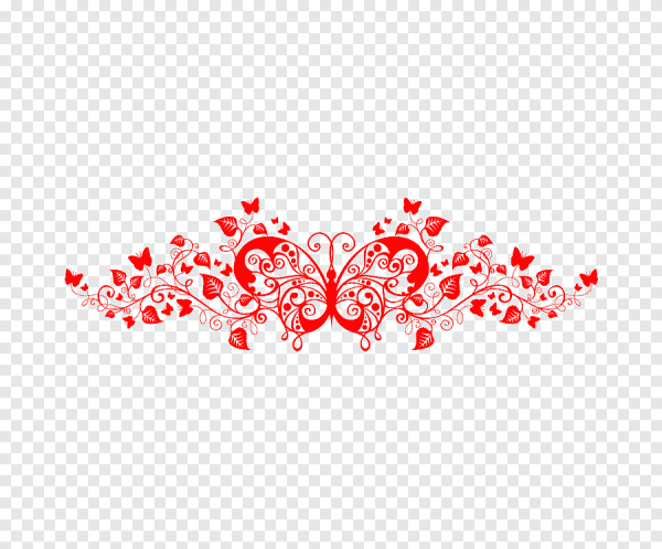 Красные узоры на белом фоне