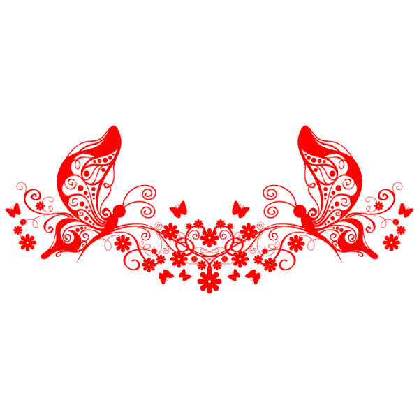 Красивый орнамент красного цвета